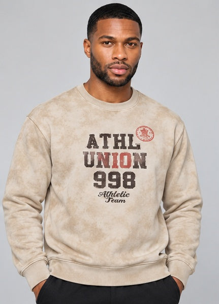 Off White Colour Regular Fit Primium Sweatshirt