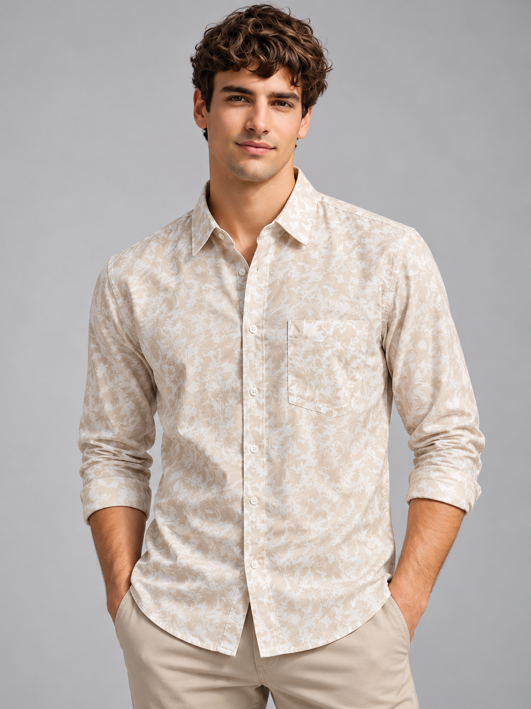 Men’s Premium Printed Casual Shirt