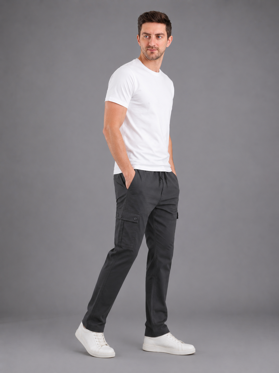 Men Jogger Cotton Lower with Pockets