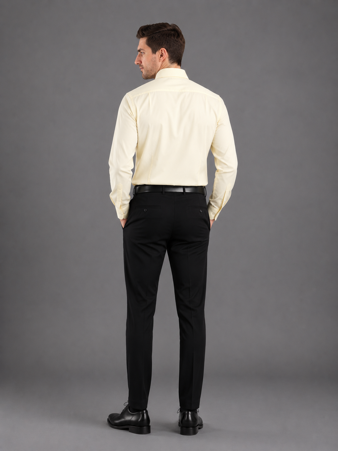 Men Full Sleeve's | Formal Cotton Shirt | Regular Fit | Yellow Color