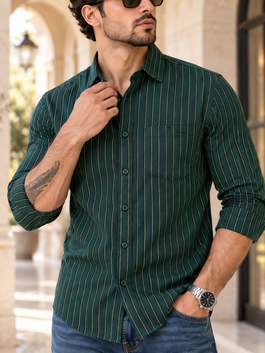 Men Regular Fit Full Sleeve Casual Shirt