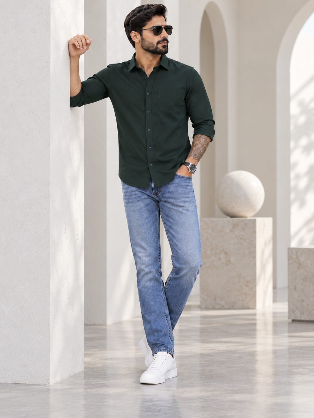 Men’s Premium Green Shirt