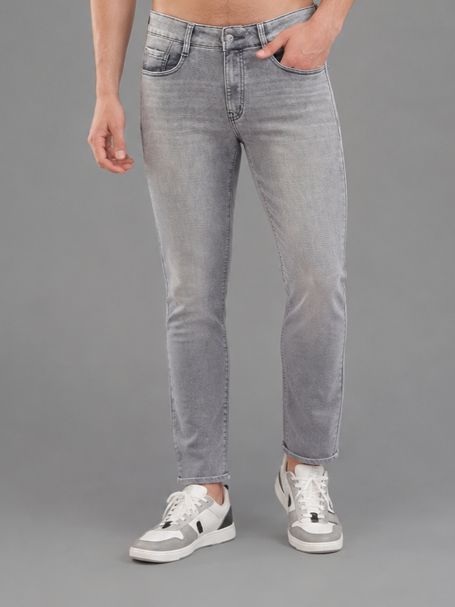 SPARKY Men | Stretch Comfort Fit | Light Grey Jeans | Premium Casual Denim