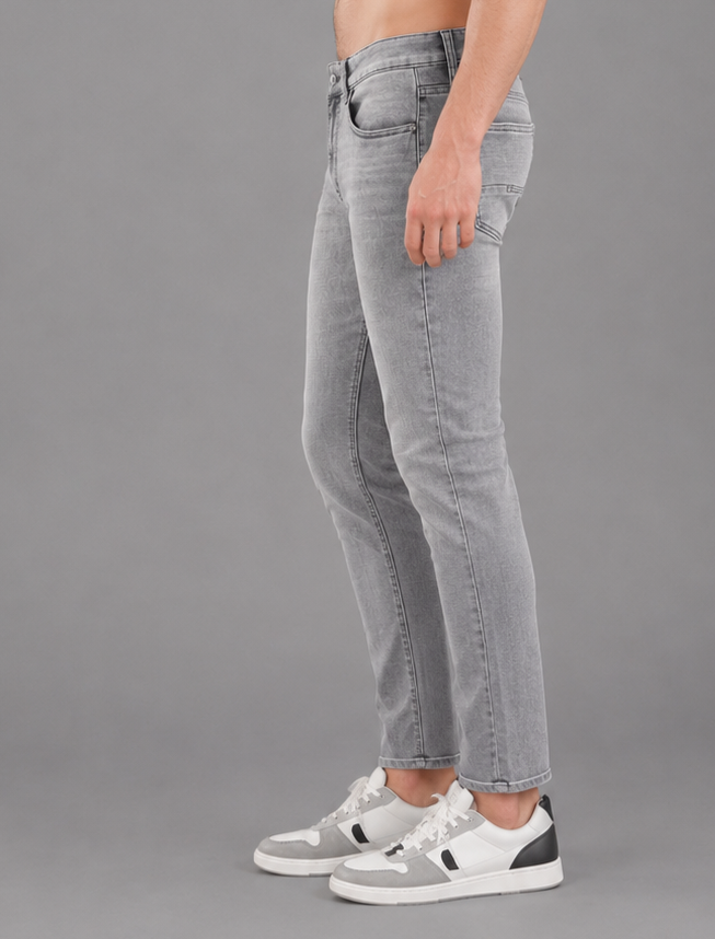 SPARKY Men | Stretch Comfort Fit | Light Grey Jeans | Premium Casual Denim
