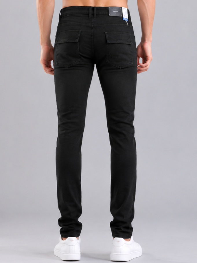 SPARKY Men | Stretch Narrow Fit | Black Jeans | Premium Casual Denim