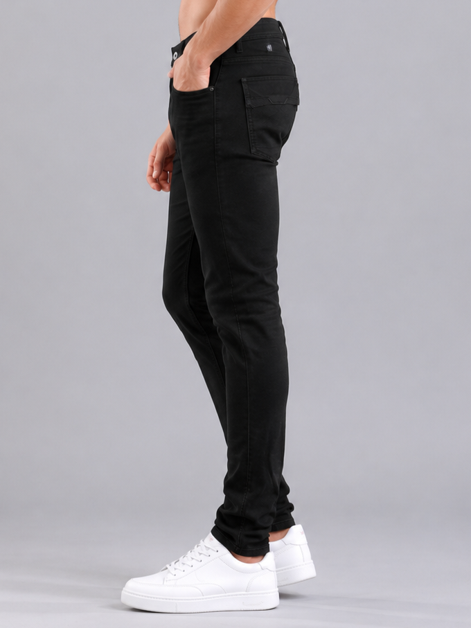 SPARKY Men | Stretch Narrow Fit | Black Jeans | Premium Casual Denim