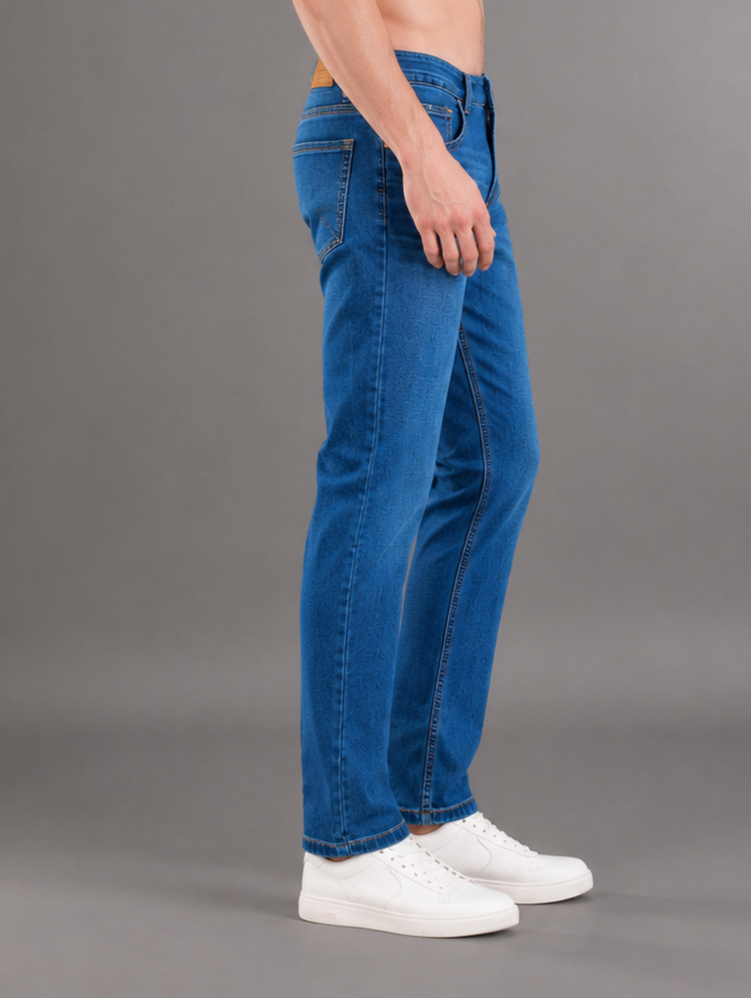 SPARKY Men | Stretch Narrow Fit | lIght Blue Jeans | Premium Casual Denim