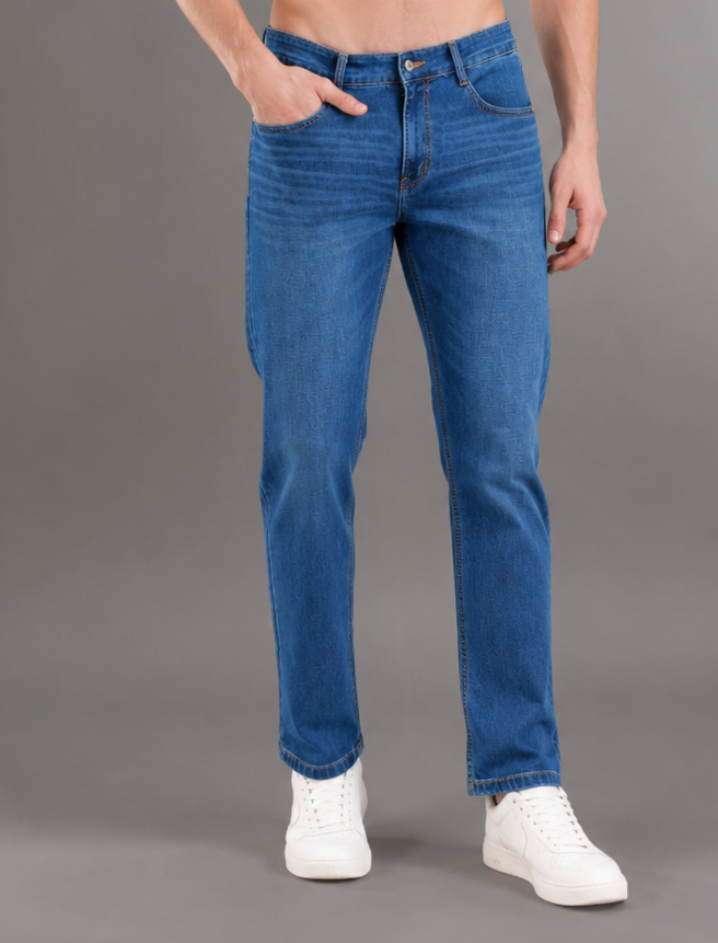 SPARKY Men | Stretch Narrow Fit | lIght Blue Jeans | Premium Casual Denim