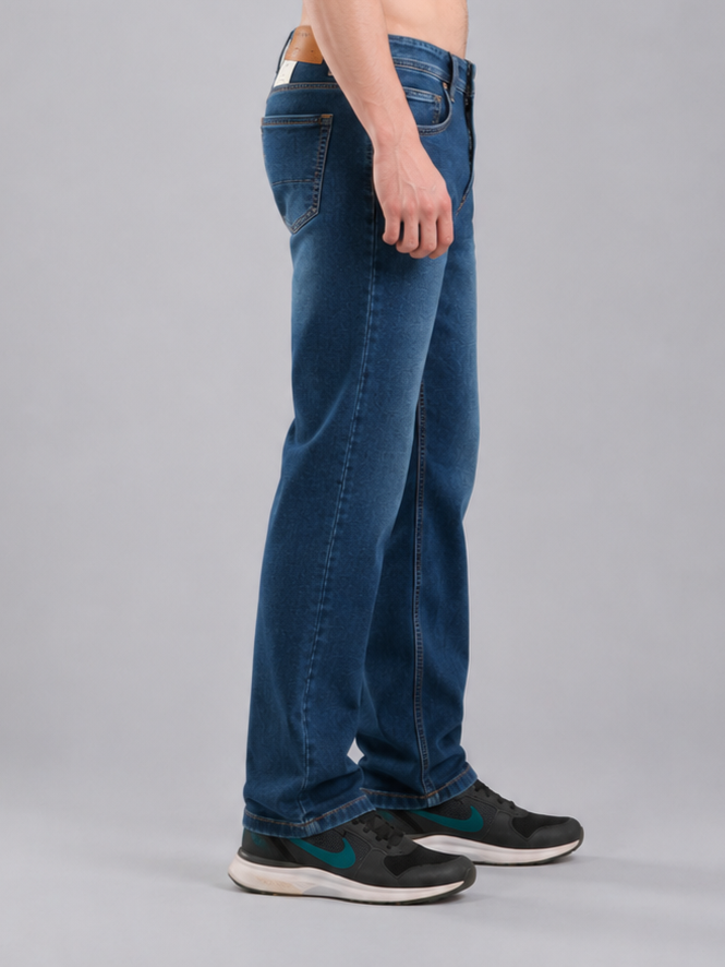 SPARKY Men | Stretch Comfort Fit | Mid Blue Jeans | Premium Casual Denim