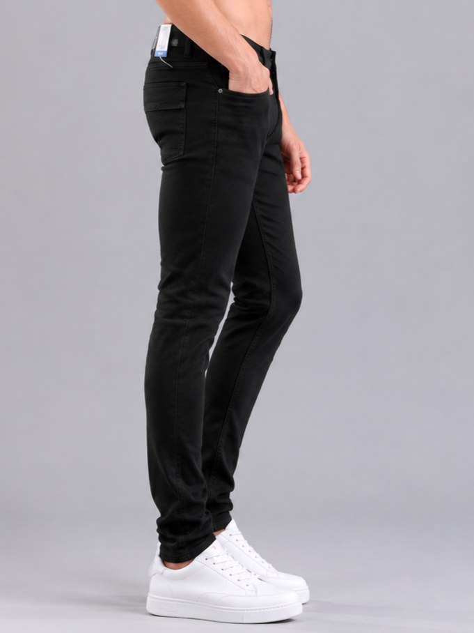 SPARKY Men | Stretch Narrow Fit | Black Jeans | Premium Casual Denim