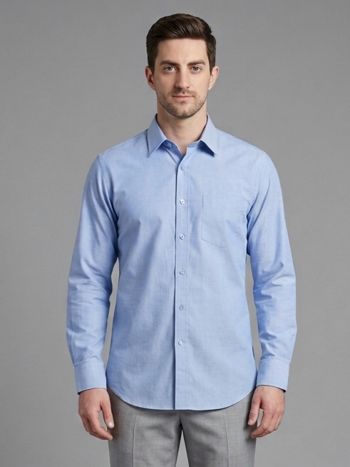 Men Premium Casual Plain Shirt Full Sleeve Regular Fit