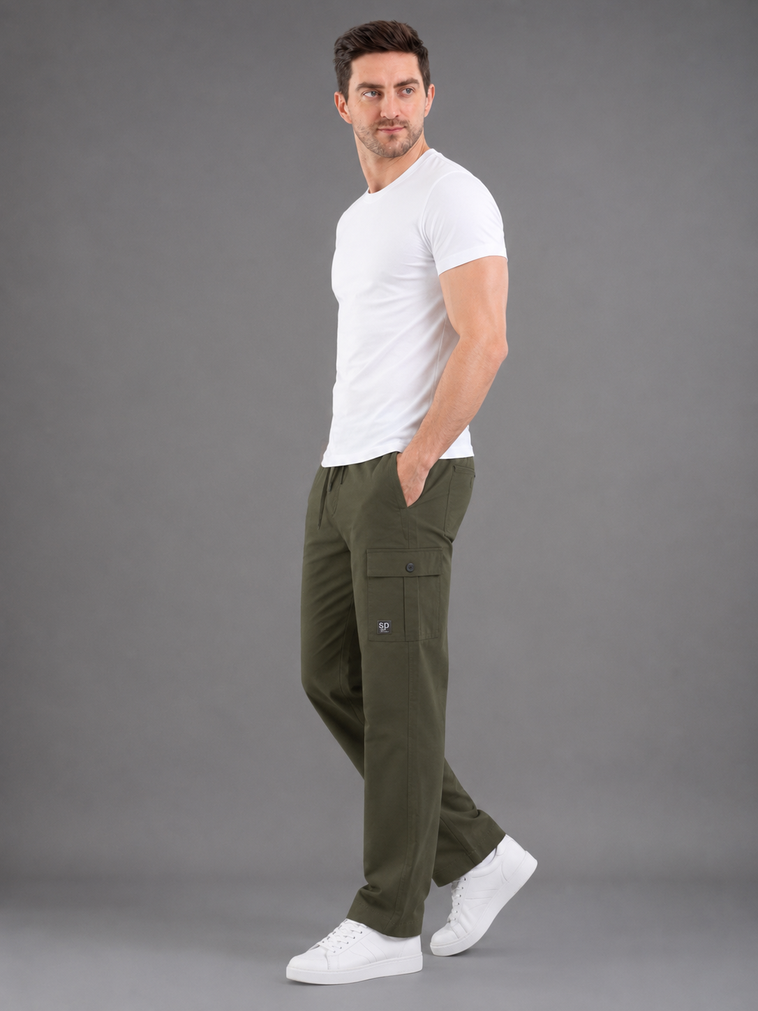 Men Jogger Cotton Lower with Pockets