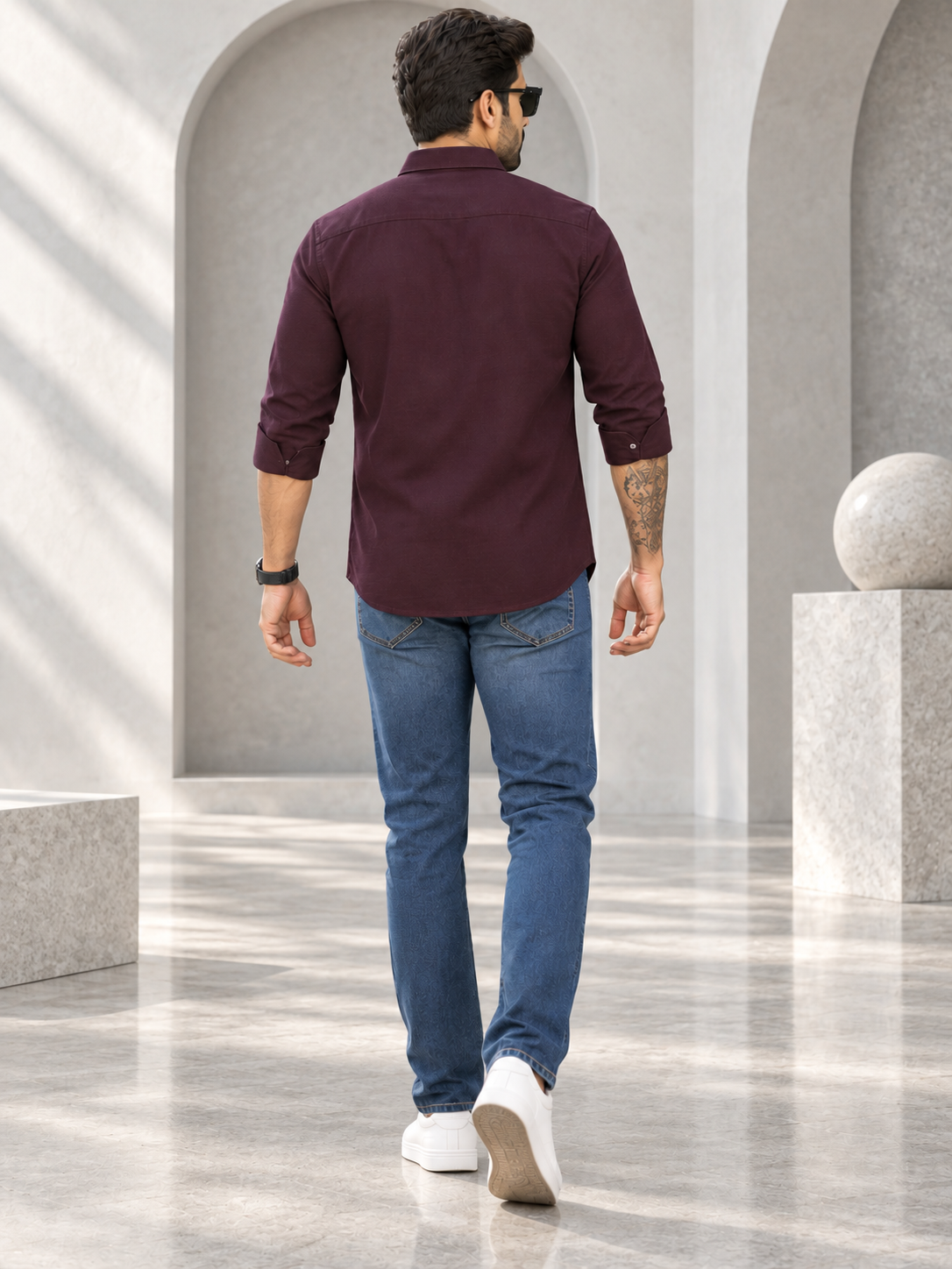 Men’s Premium Full Sleeve Plain Casual Shirt