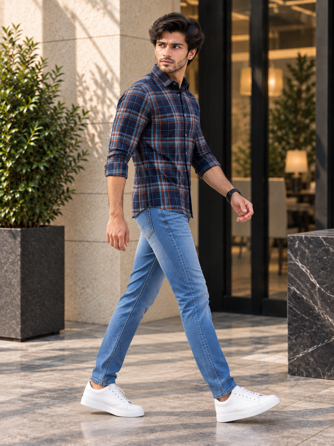 Men’s Premium Checked Full Sleeve Casual Shirt