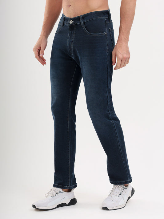 Sparky Men Comfort Fit Solid Jeans | Stretch Denim | Trendy Men All Season Blue
