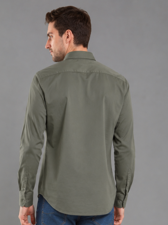 Men Premium Formal Satin Shirt Full Sleeve Regular Fit