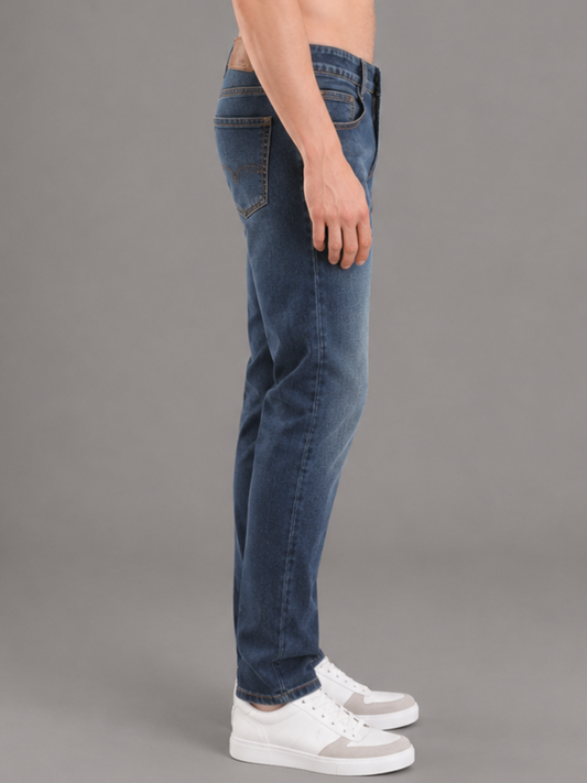 SPARKY Men | Stretch Narrow Fit | Blue Jeans | Premium Casual Denim