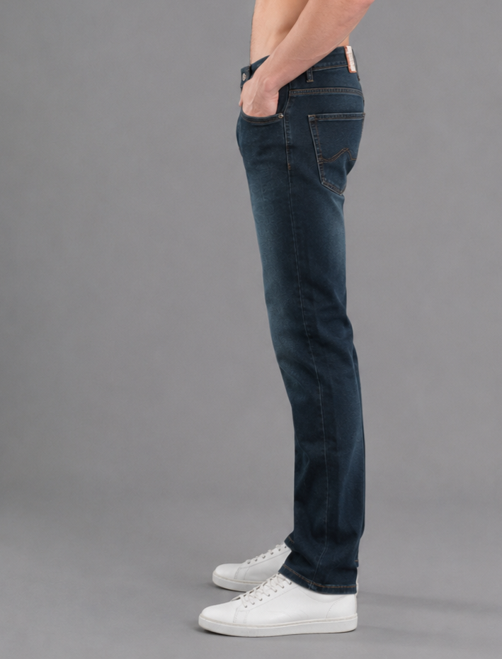 Men's Narrow Fit Cotton Blend Denim Jeans for Men