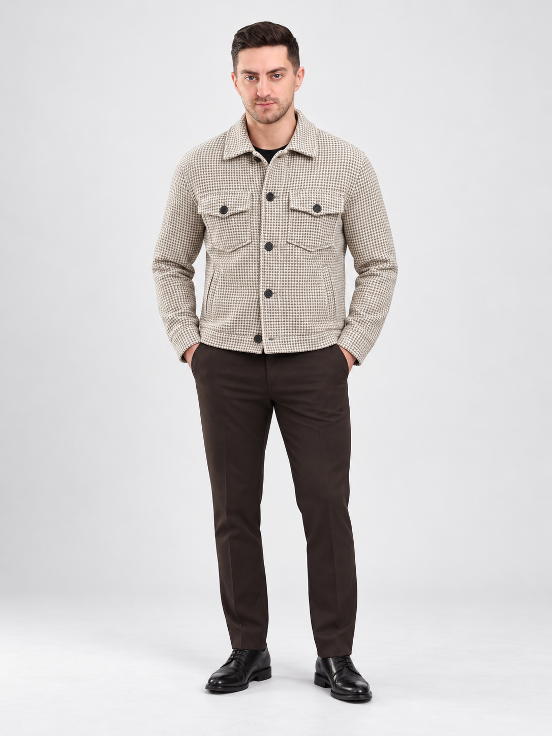 Men’s Full Sleeve Checked Shacket