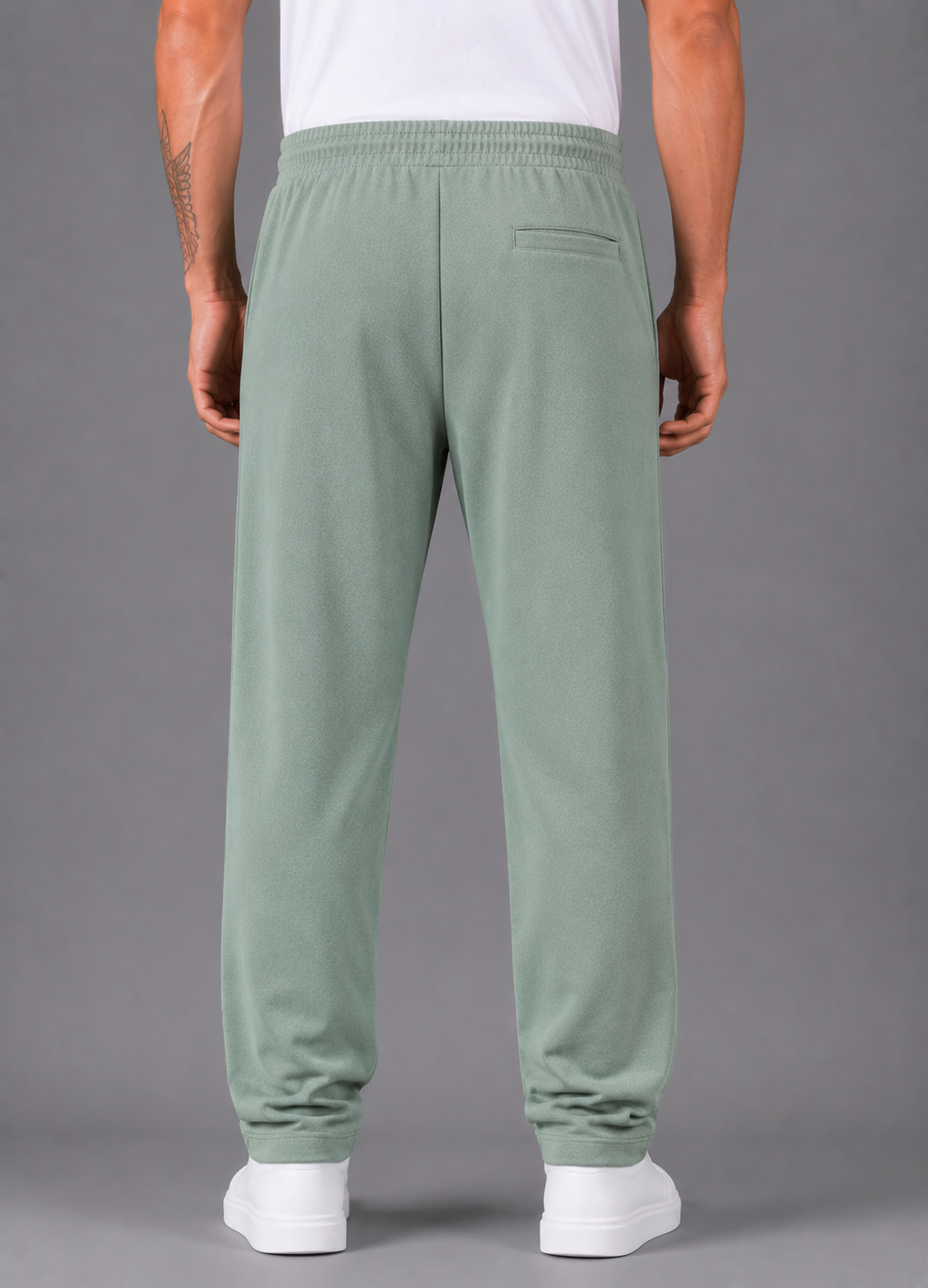 SPARKY Men's Fabric Solid Lower | Premium Track Pants Sea Green