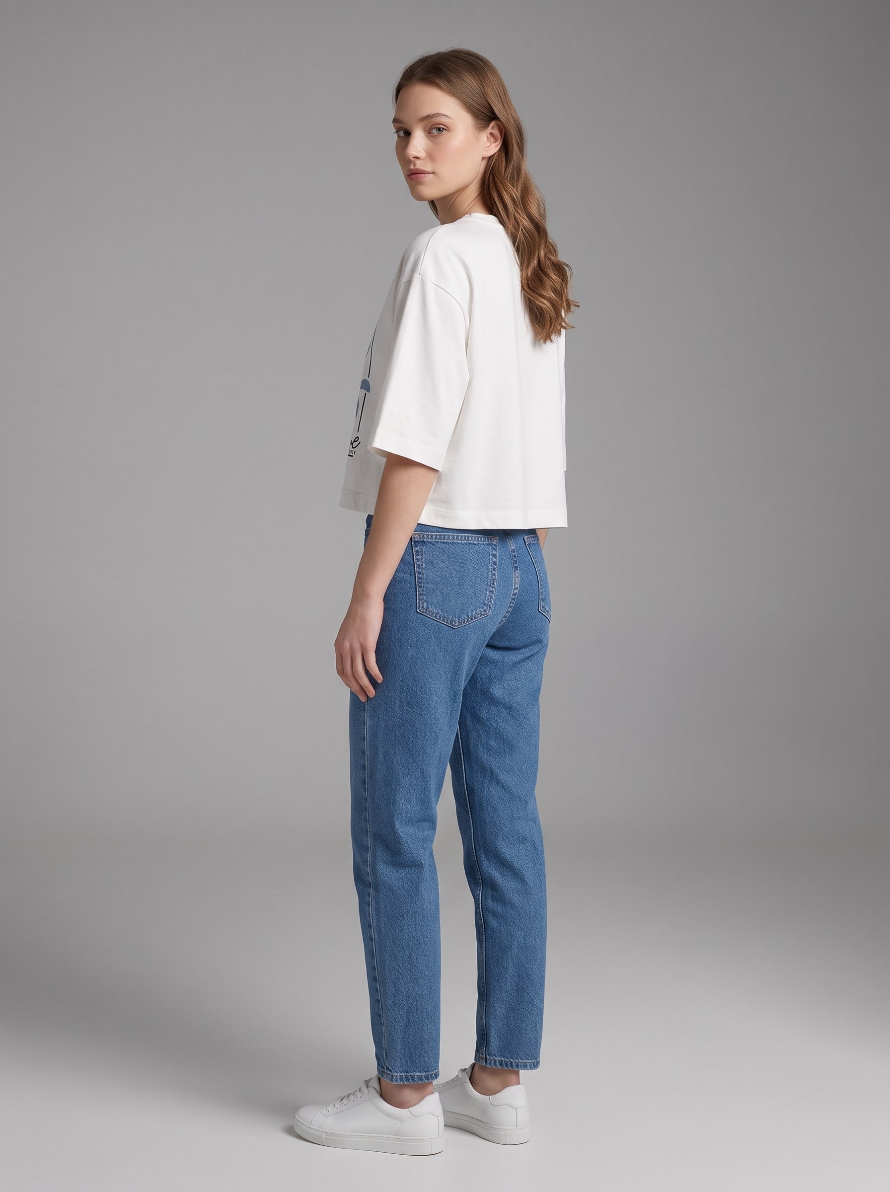 Women's Crop Top Soft Cotton Blend Casual & Trendy