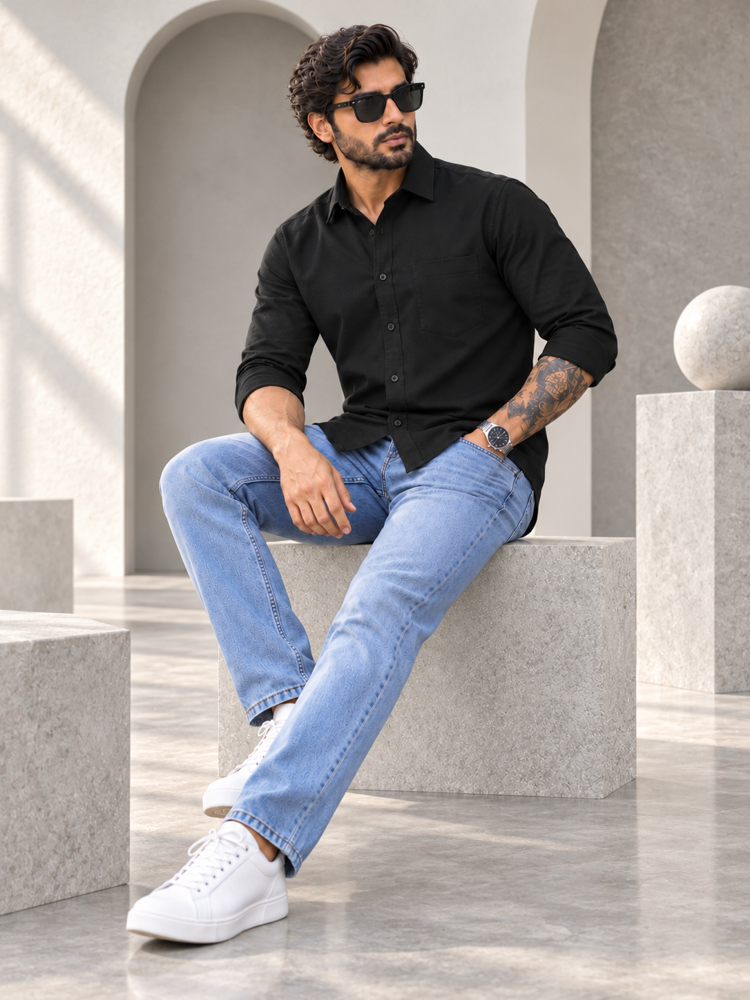 Men’s Premium Full Sleeve Plain Casual Shirt