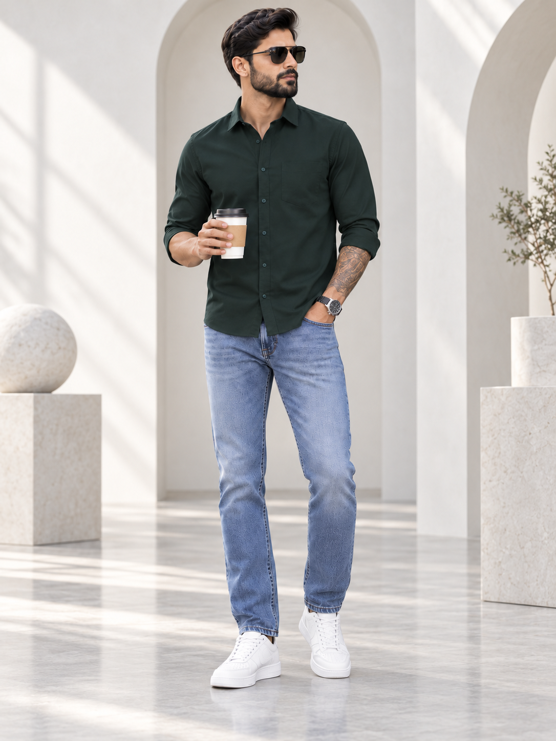 Men’s Premium Green Shirt