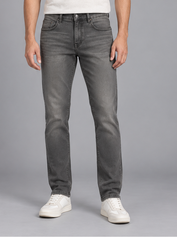 Men’s Premium Grey colour Regular Fit Denim Jeans