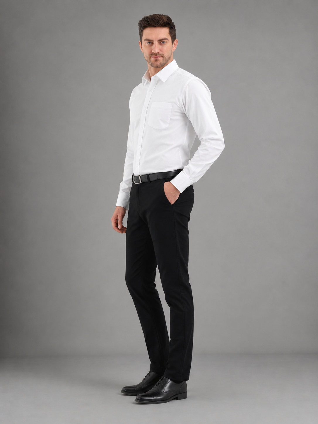 Men Premium Casual Plain Shirt Full Sleeve Regular Fit