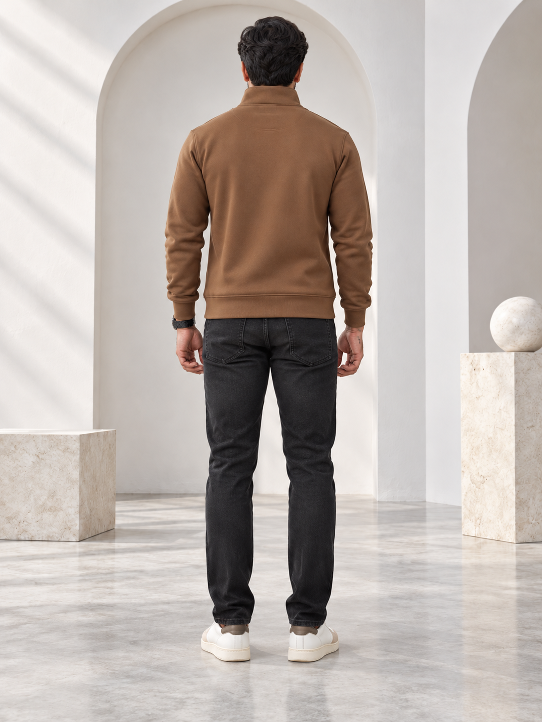 Brown Colour Regular Fit Primium Sweatshirt