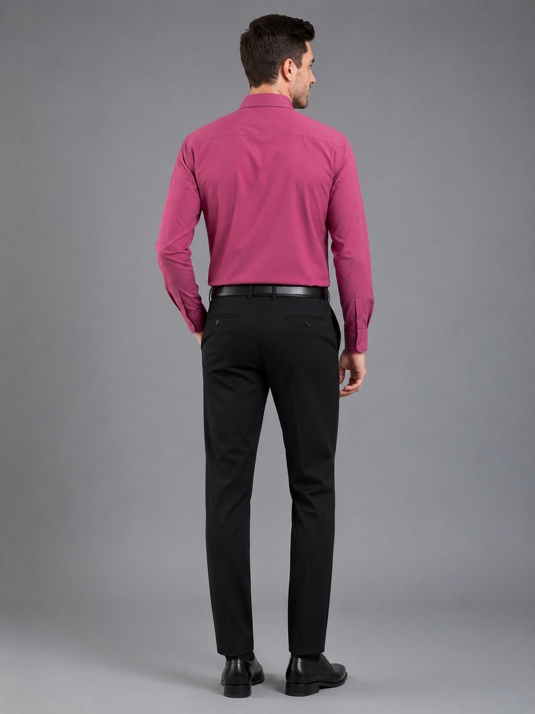 Men Full Sleeve's | Formal Cotton Shirt | Regular Fit | Mehroon Color