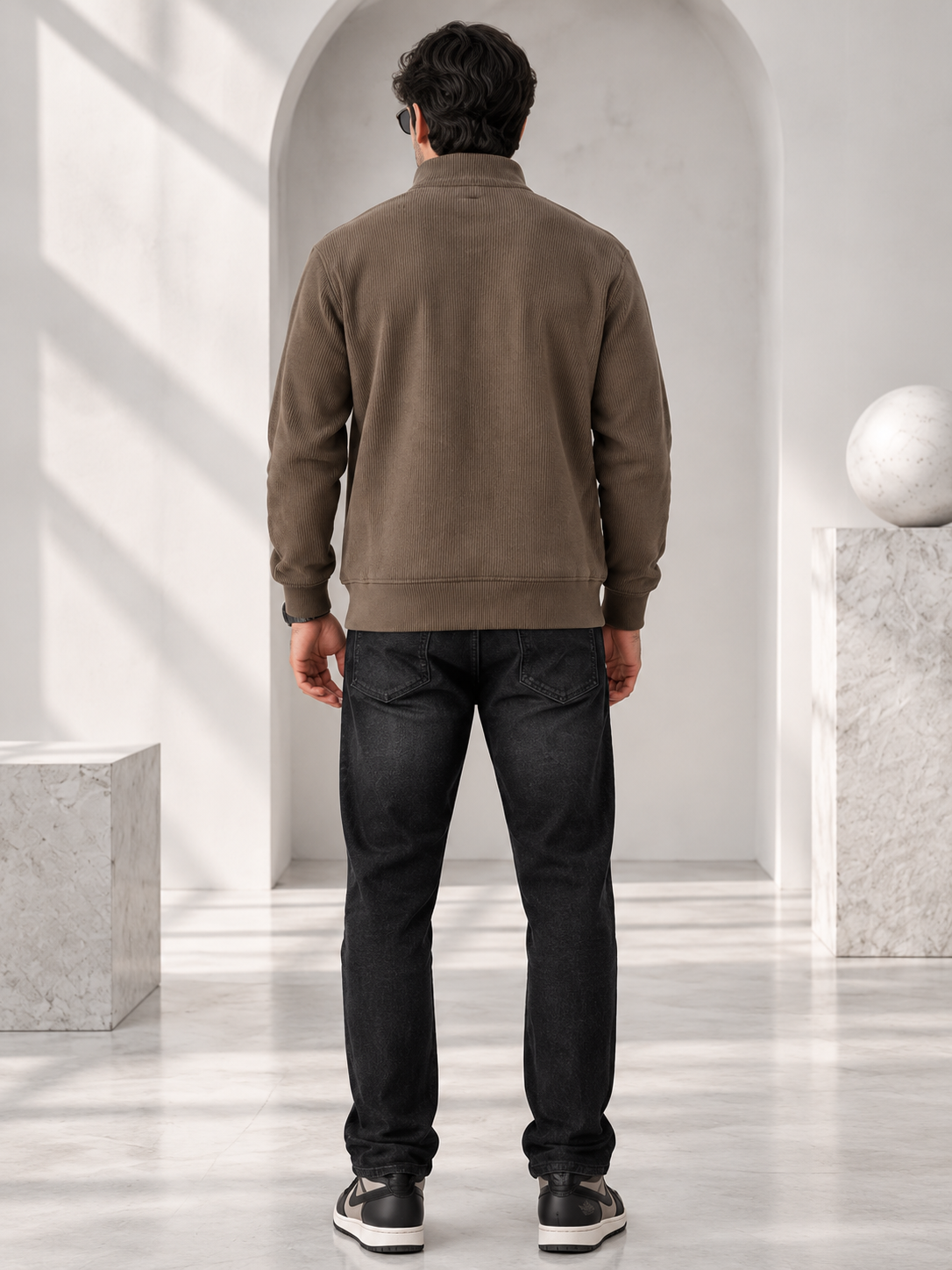 Brown Colour Regular Fit Primium Sweatshirt