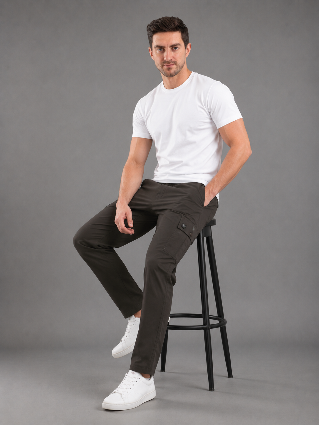 Men's Training Lower | Soft Cotton Blend Jogger Pants with Pockets