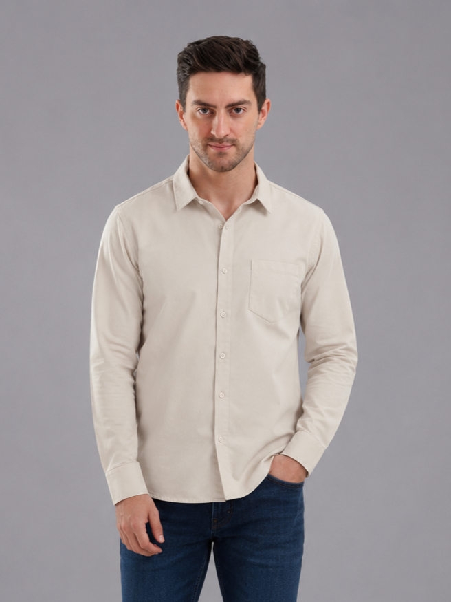 Men Premium Formal Satin Shirt Full Sleeve Regular Fit