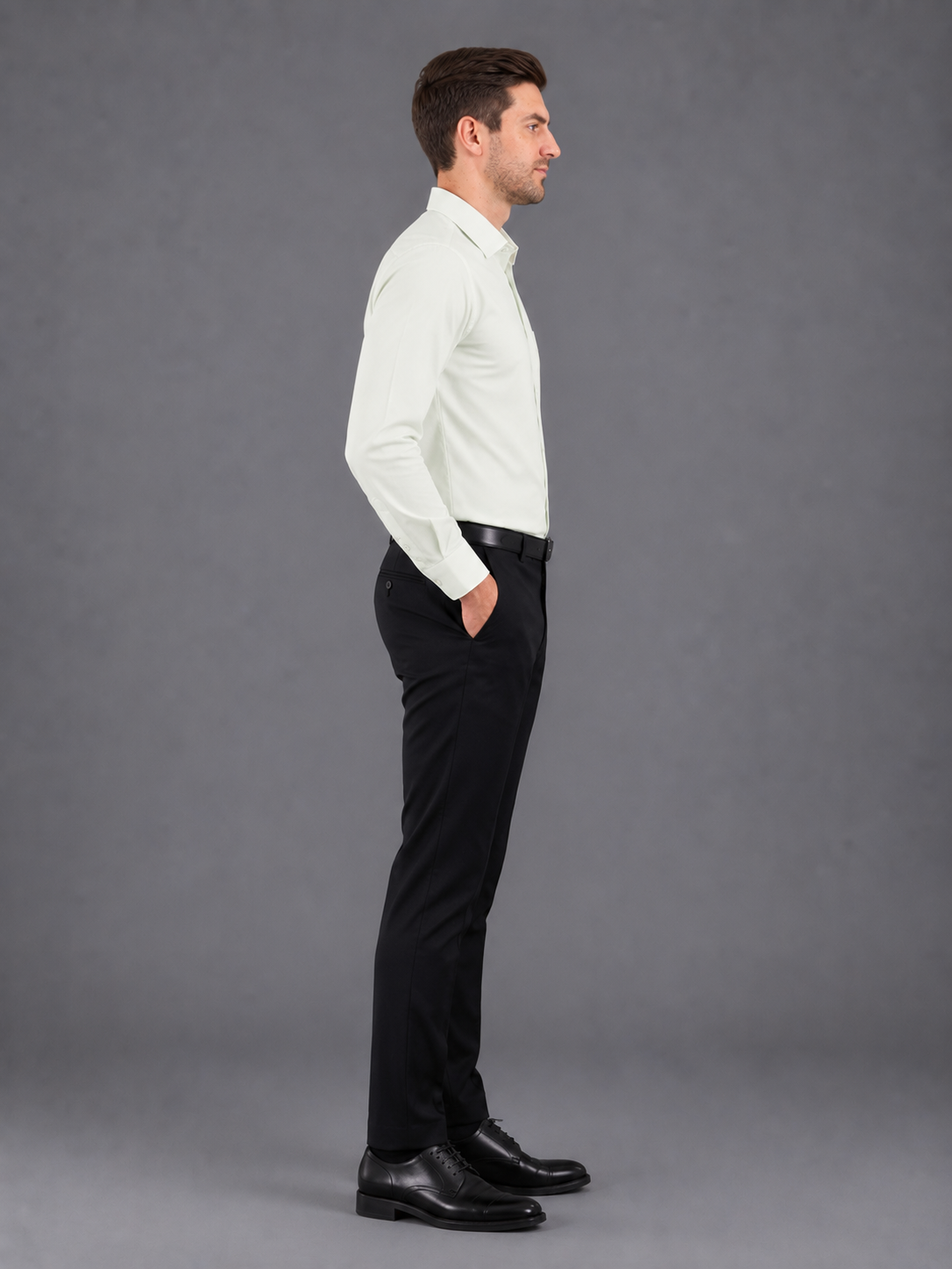 Men Full Sleeve's | Formal Cotton Shirt | Regular Fit | Light Green Color