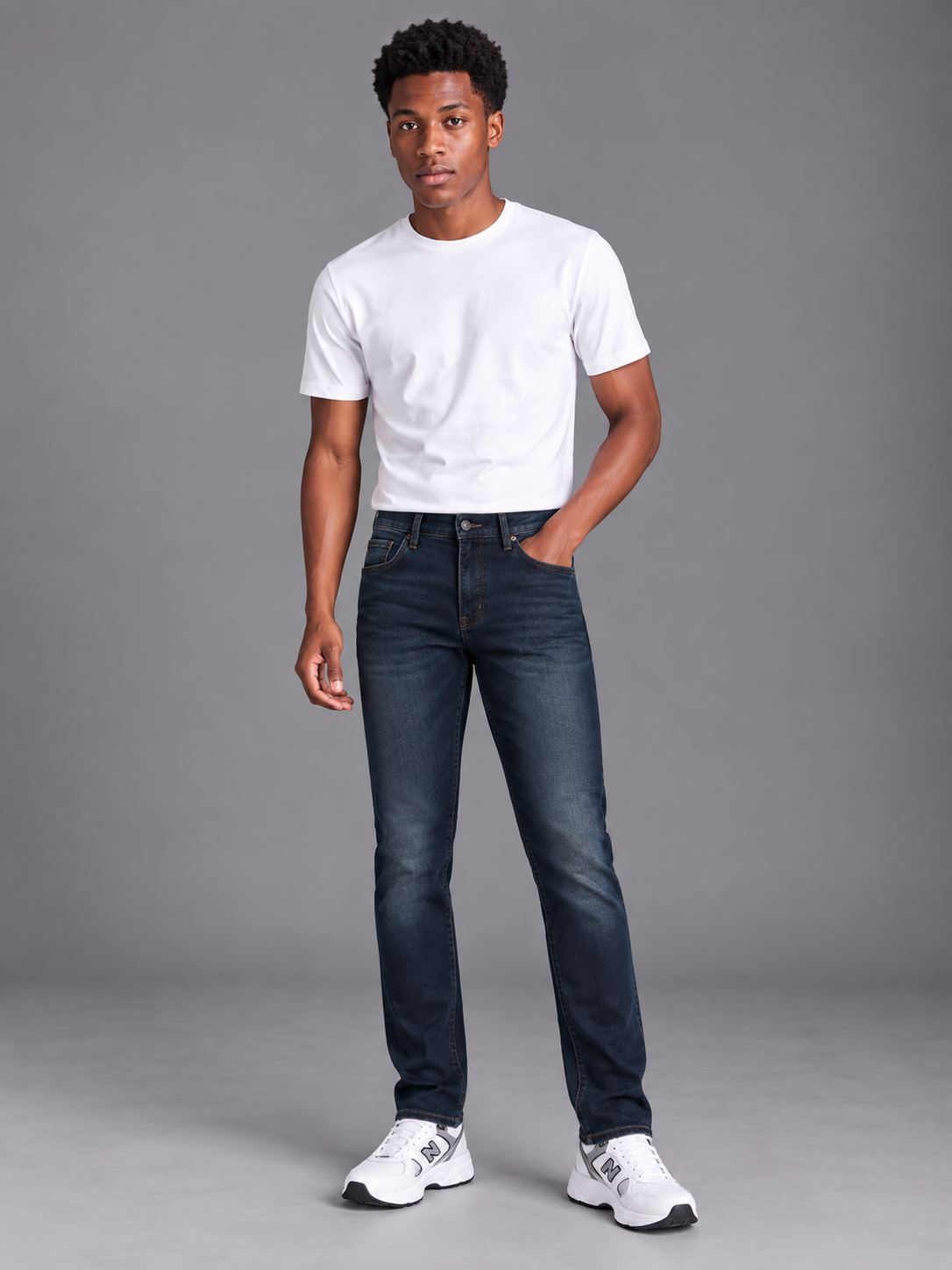 Men's Classic Narrow Fit Denim Jeans | Comfortable Everyday Jeans