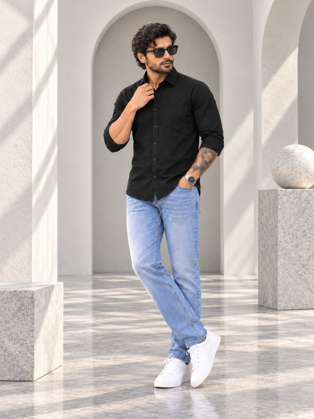 Men’s Premium Full Sleeve Plain Casual Shirt