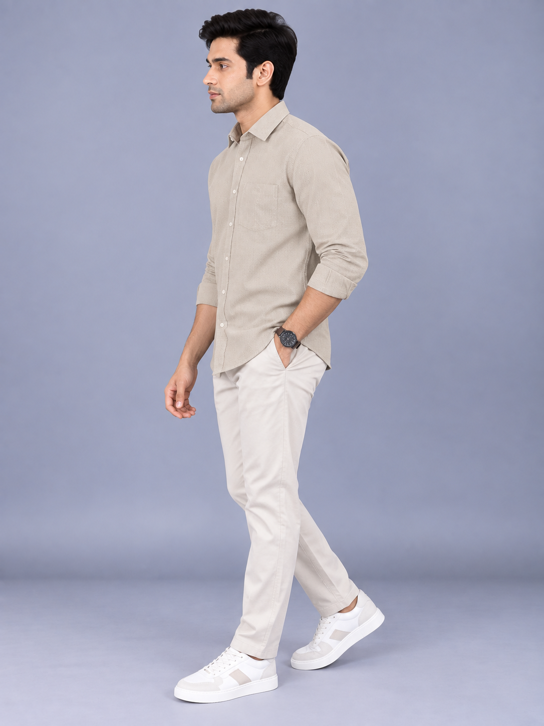 Men`s Fawn Colour Premium Shirt