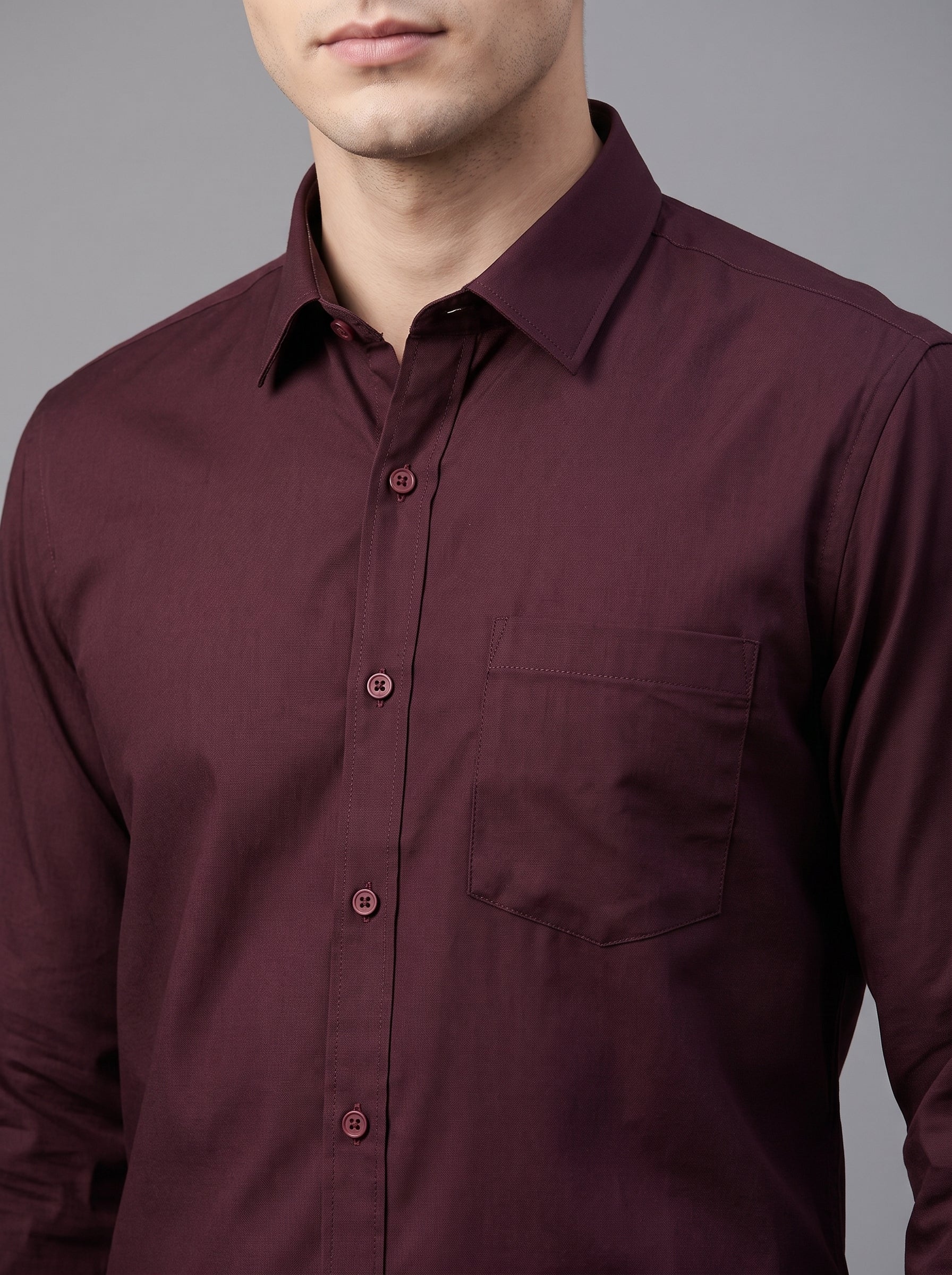 Men Premium Formal Satin Shirt Full Sleeve Regular Fit