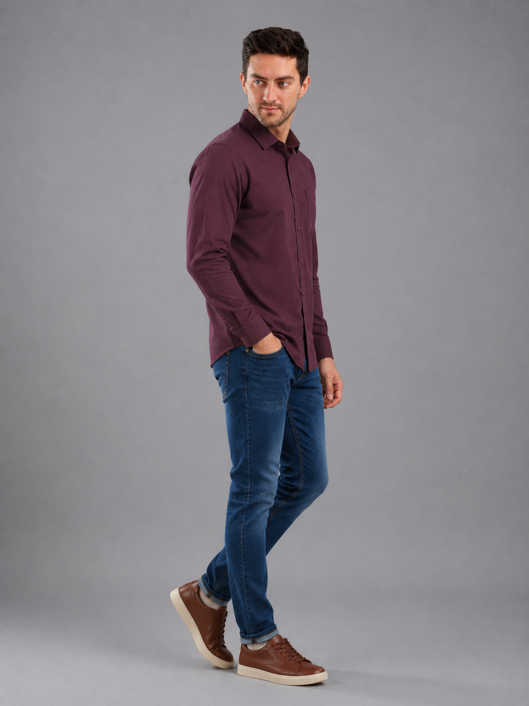 Men Premium Formal Satin Shirt Full Sleeve Regular Fit