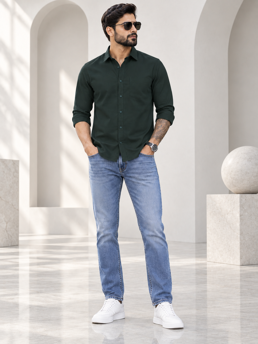Men’s Premium Green Shirt