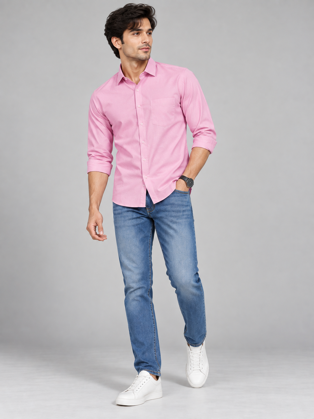 Men’s Premium Plain Full Sleeve Casual Shirt