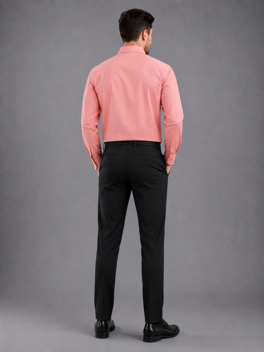 Men Full Sleeve's | Formal Cotton Shirt | Regular Fit | Orange Color