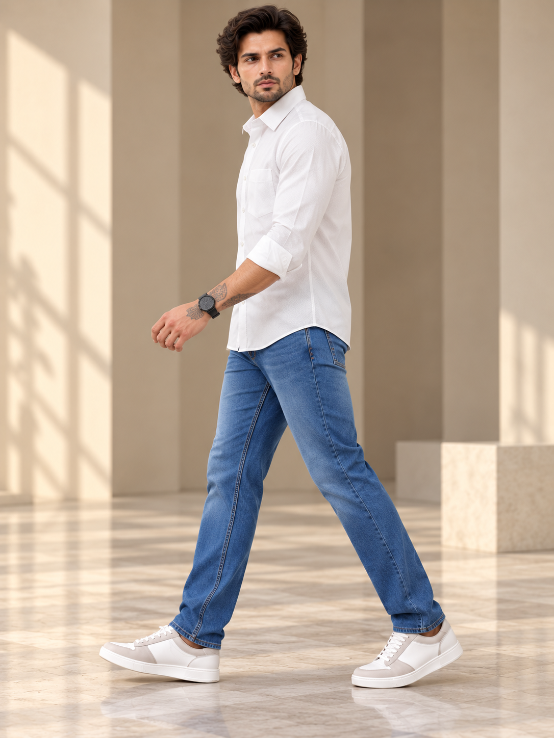Men’s Stylish Plain Casual Shirt