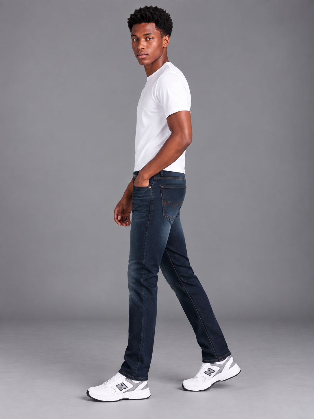 Men's Classic Narrow Fit Denim Jeans | Comfortable Everyday Jeans