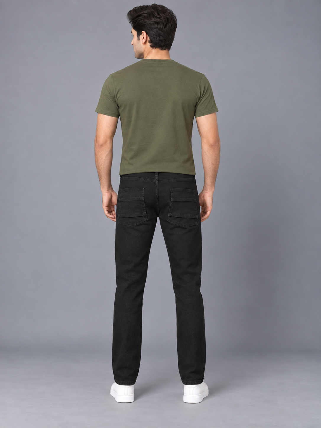 Men’s Premium Black colour Regular Fit Denim Jeans