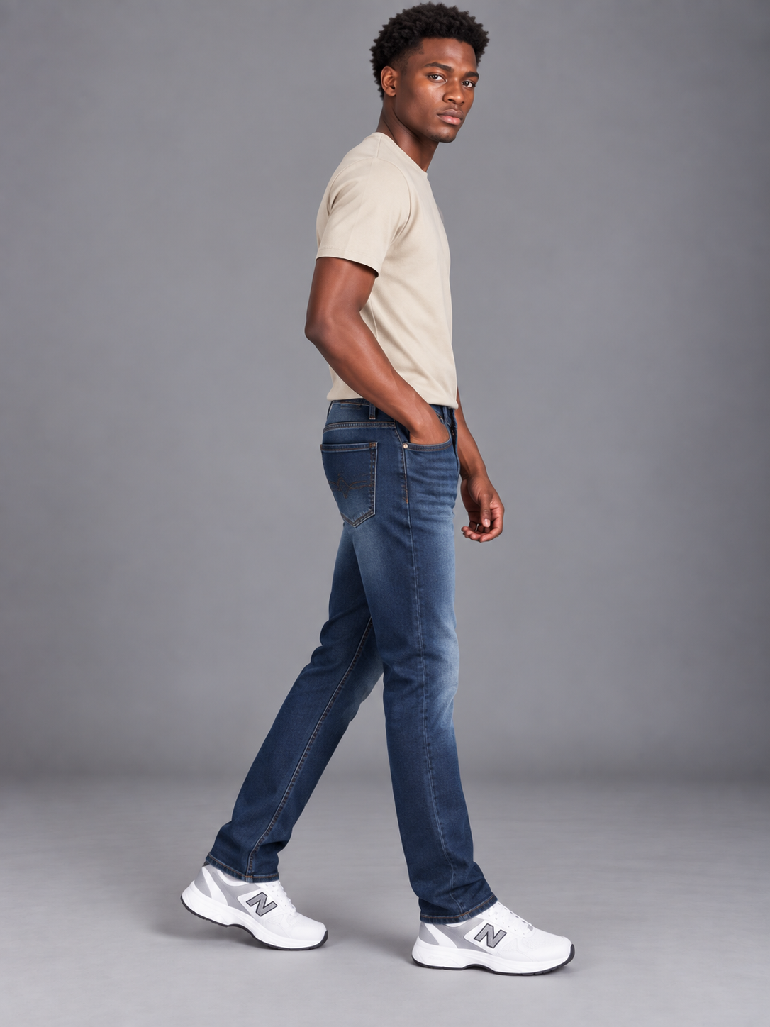 Men's Classic Narrow Fit Denim Jeans | Comfortable Everyday Jeans
