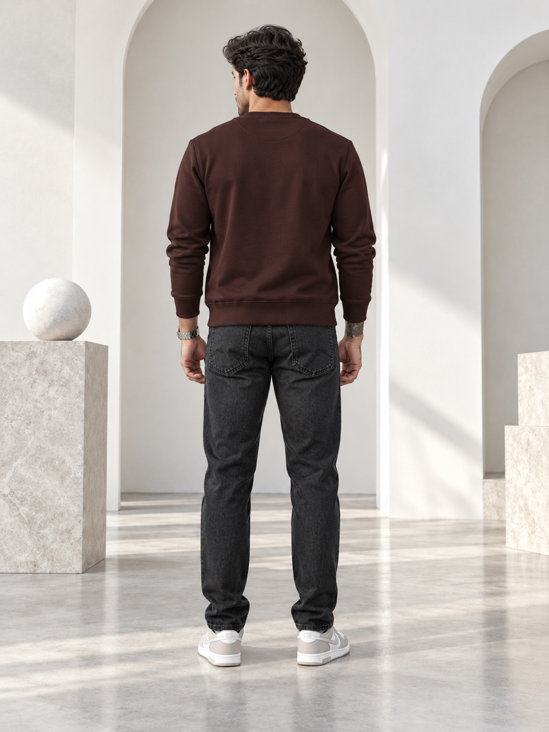 Wine Colour Regular Fit Primium Sweatshirt