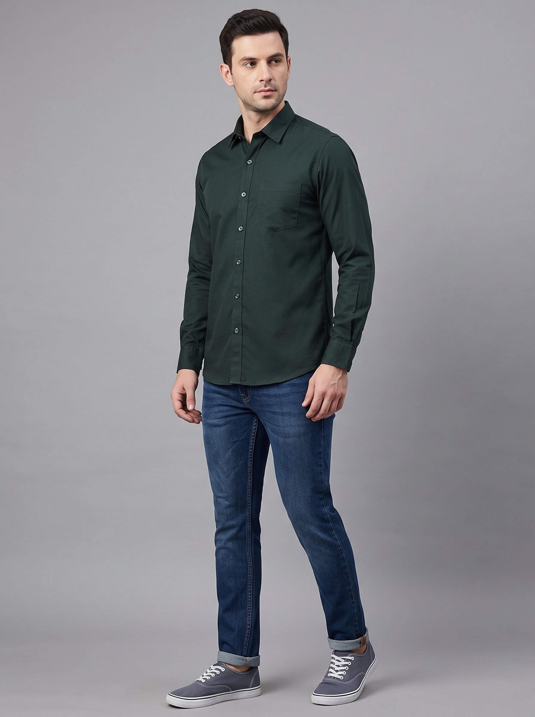 Men Premium Formal Satin Shirt Full Sleeve Regular Fit