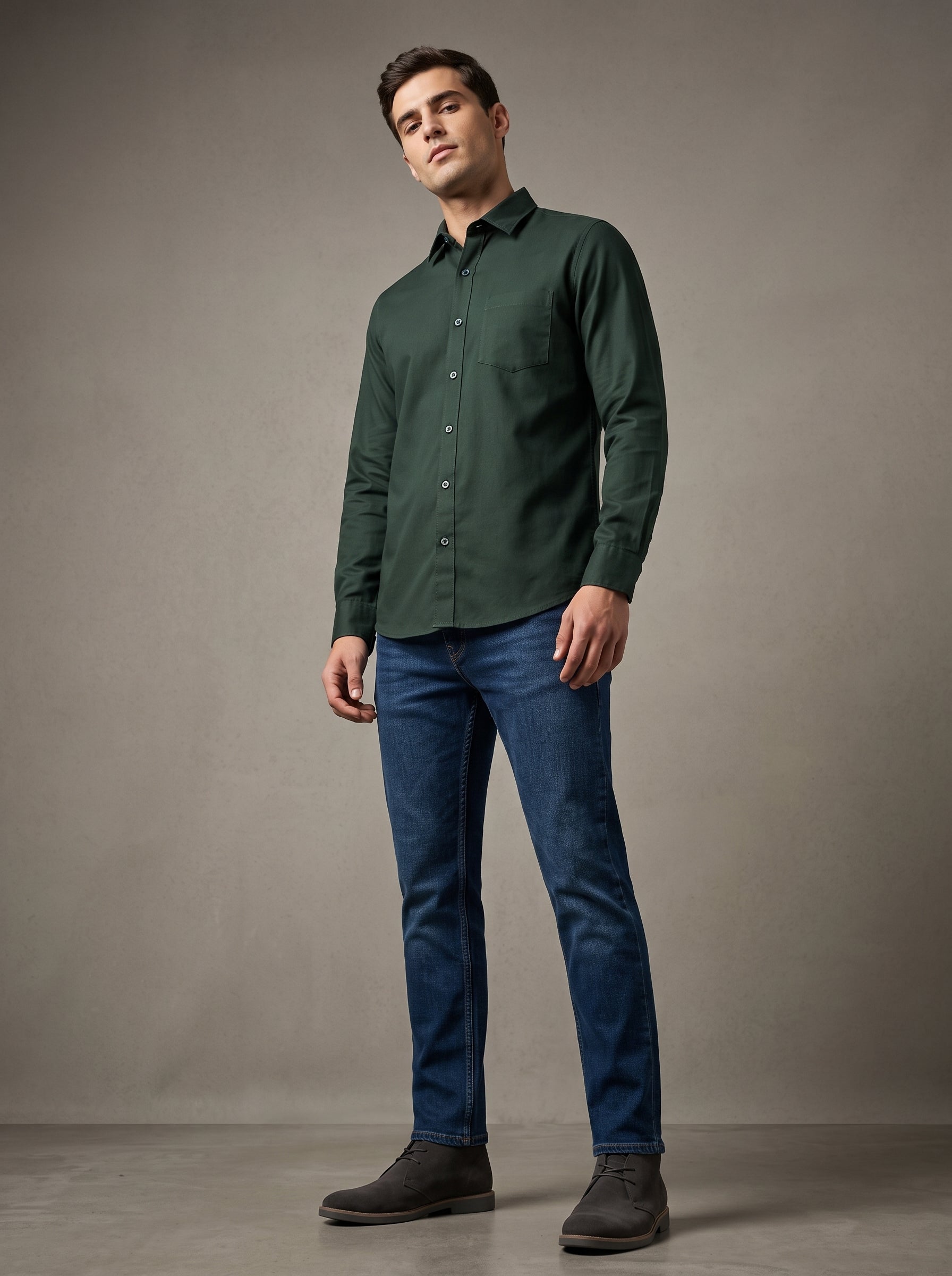 Men Premium Formal Satin Shirt Full Sleeve Regular Fit